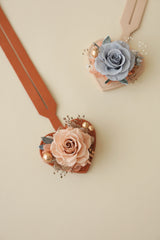 Leather heart shaped car mirror hanging