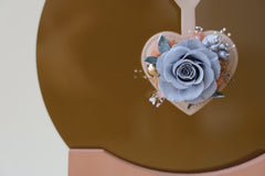 Leather heart shaped car mirror hanging