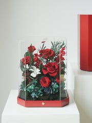 Octagon Leather Flower Box