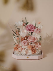 Pink Octagon Flower Box