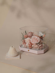 Pink Octagon Flower Box