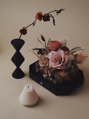 Octagon Leather Flower Box (Small)