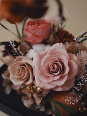 Octagon Leather Flower Box (Small)