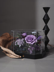 Octagon Leather Flower Box (Small)