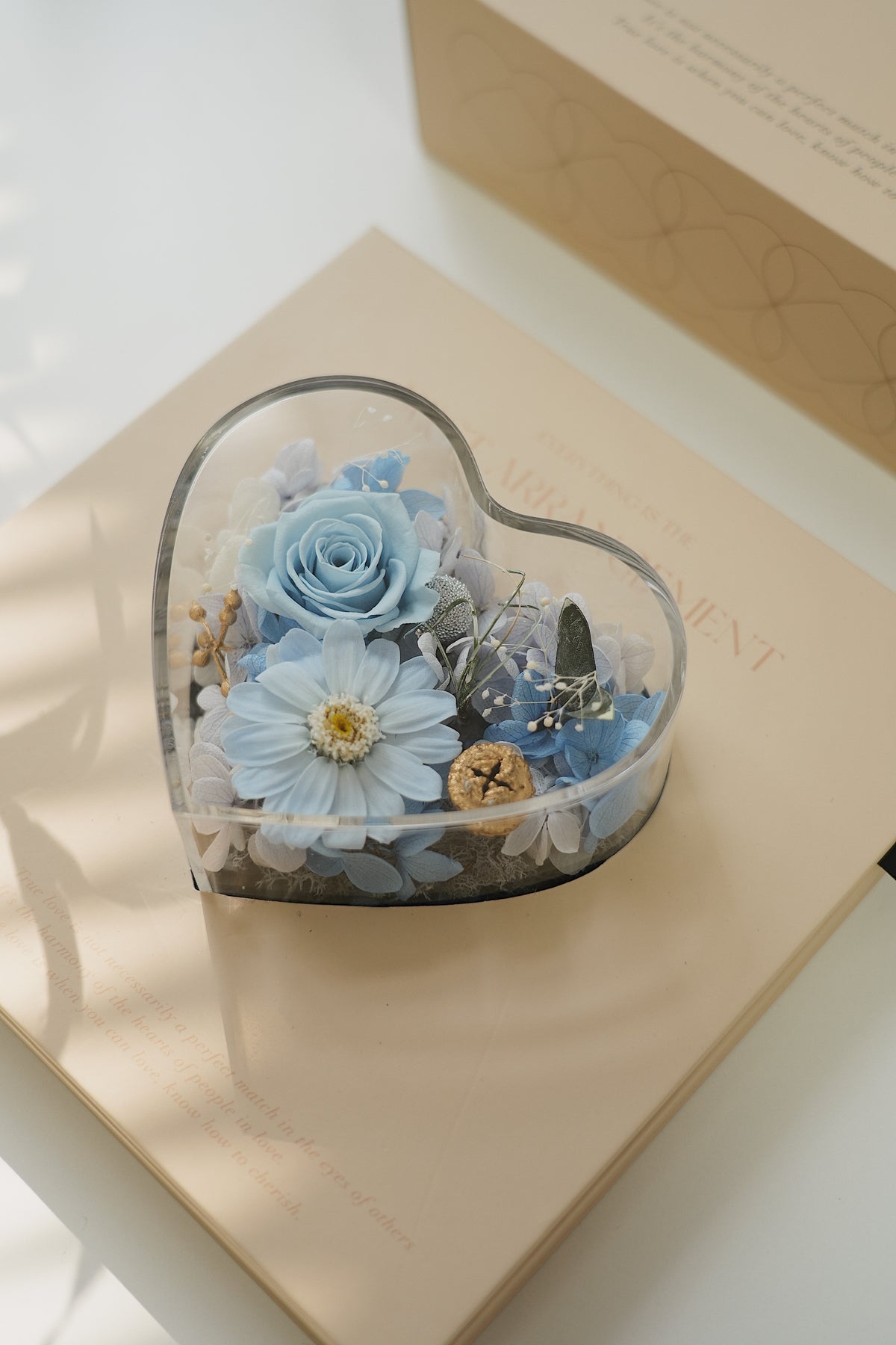 Heart shaped flower box